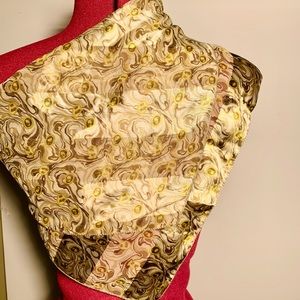 Tan Silk Scarf